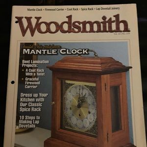 🎉5/$10🎉Woodsmith magazine vol 20 number 119 October 1998 heirloom mantle clock